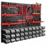 Tool wall 115 x 78 cm with Hooks and 30 Boxes