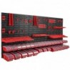 Tool wall 173 x 78 cm with Hooks and 30 Boxes