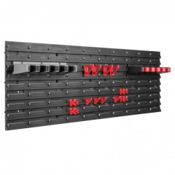 Tool wall 115 x 39 cm with Hooks and  Boxes + Tool holder
