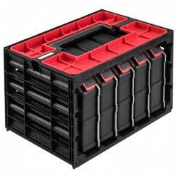 Tool cabinet 41,5 x 29 x 29,5 cm with 5 organizers and compartments