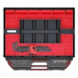 Tool cabinet 41,5 x 29 x 29,5 cm with 3 organizers and compartments
