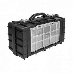 Tool case 58,5 x 37,5 x 24 cm with protective foam and transport belt