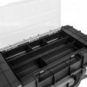 Tool case 58,5 x 37,5 x 24 cm with protective foam and transport belt
