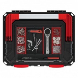 Tool box 44,5 x 36 x 33,7 cm with boxes and compartments