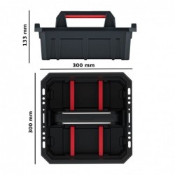 Porte-outils 30 x 30 x 13,3 cm avec compartiments