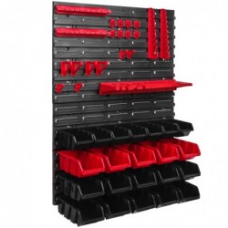 Tool wall 58 x 78 cm with Hooks and 22 Boxes