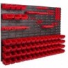 Tool wall 115 x 78 cm with Hooks and 63 Boxes