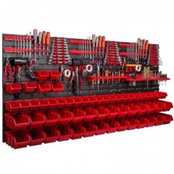 Tool wall 173 x 78 cm with Hooks and 56 Boxes