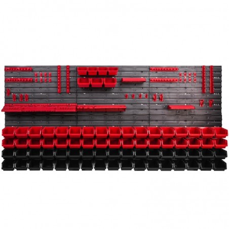 Tool wall 173 x 78 cm with Hooks and 75 Boxes