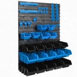 Tool wall 58 x 78 cm with Hooks and 21 Boxes