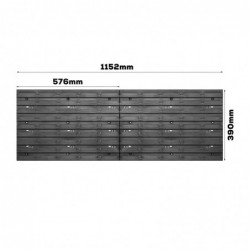 Tool wall 58 x 78 cm with Hooks and 21 Boxes