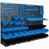 Tool wall 115 x 78 cm with Hooks and 38 Boxes