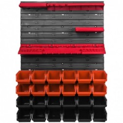 Tool wall 58 x 78 cm with Hooks and 20 Boxes
