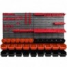 Tool wall 115 x 78 cm with Hooks and 32 Boxes