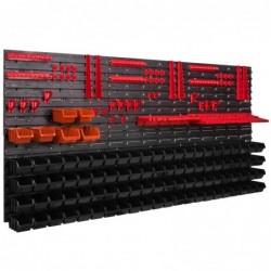 Tool wall 173 x 78 cm with Hooks and 94 Boxes