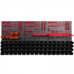Tool wall 173 x 78 cm with Hooks and 74 Boxes
