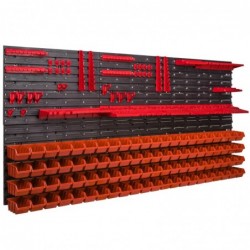 Tool wall 173 x 78 cm with Hooks and 88 Boxes