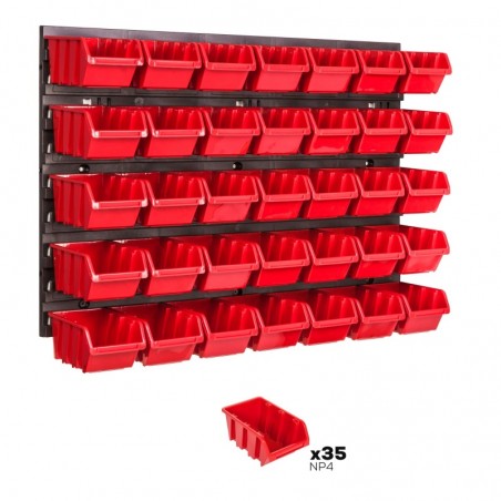 Tool wall 58 x 39 cm with 35 Boxes
