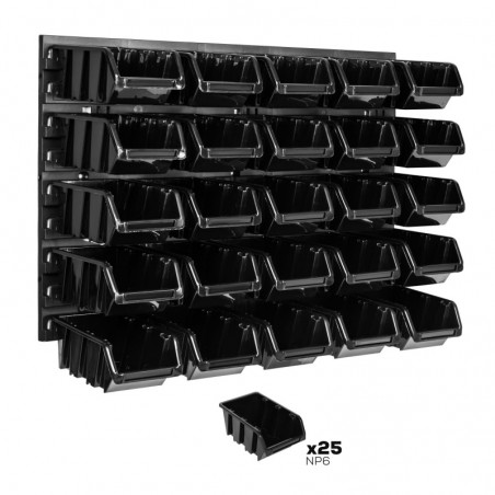 Tool wall 58 x 39 cm with 25 Boxes
