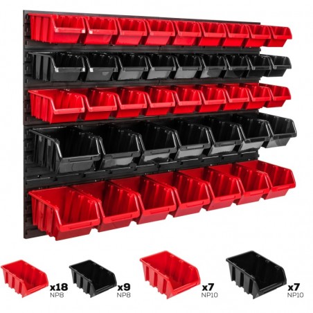 Tool wall 115 x 78 cm with 41 Boxes