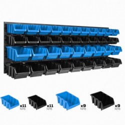 Tool wall 115 x 39 cm with 40 Boxes