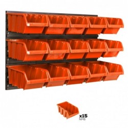 Tool wall 58 x 39 cm with 15 Boxes