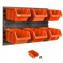 Tool wall 58 x 39 cm with 6 Boxes
