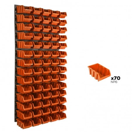 Tool wall 58 x 117 cm with 70 Boxes