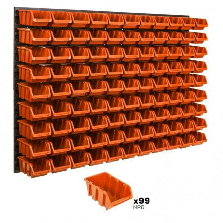 Tool wall 115 x 78 cm with 99 Boxes