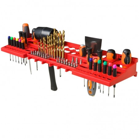 Porte-outils Rouge XXL pour mur d'outils