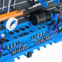 Porte-outils Bleu XXL pour mur d'outils