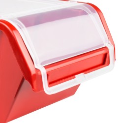 Rot Box mit Deckeln Kunststoff