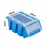 Box mit Deckeln Blau Kunststoff