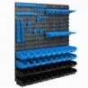 Tool wall 77 x 78 cm with Hooks and 40 Boxes