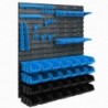 Tool wall 77 x 78 cm with Hooks and 28 Boxes