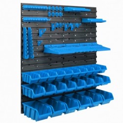 Tool wall 77 x 78 cm with Hooks and 24 Boxes