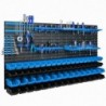Tool wall 156 x 78 cm with Hooks and 68 Boxes