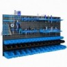 Tool wall 156 x 78 cm with Hooks and 47 Boxes