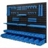 Tool wall 115 x 78 cm with Hooks and 23 Boxes