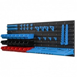 Tool wall 115 x 39 cm with Hooks and 21 Boxes