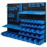 Tool wall 115 x 78 cm with Hooks and 33 Boxes