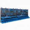 Tool wall 230 x 78 cm with Hooks and 46 Boxes